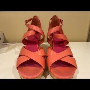 Size 11 Cole Haan Salmon/Peach Wedge sandal
